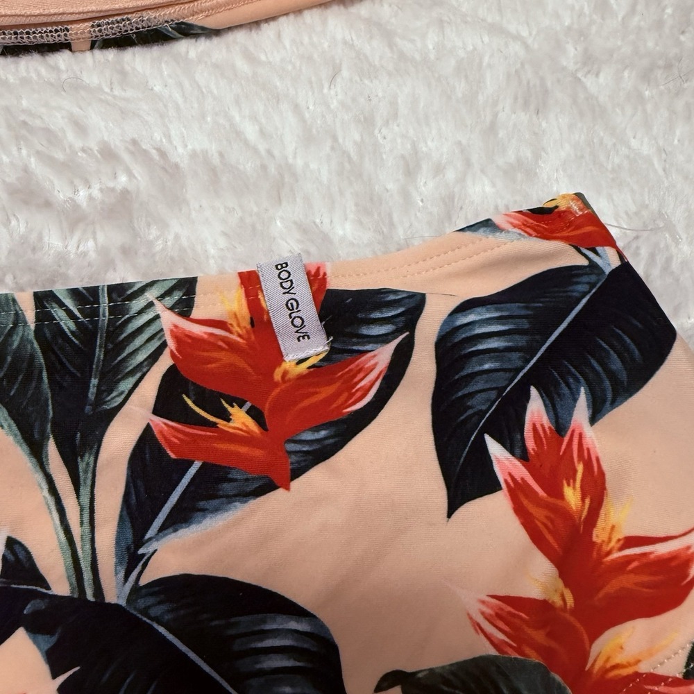 Body Glove Swimsuit Size 3X Floral Peach Two Piece Bikini Set New With Tag - Picture 7 of 9
